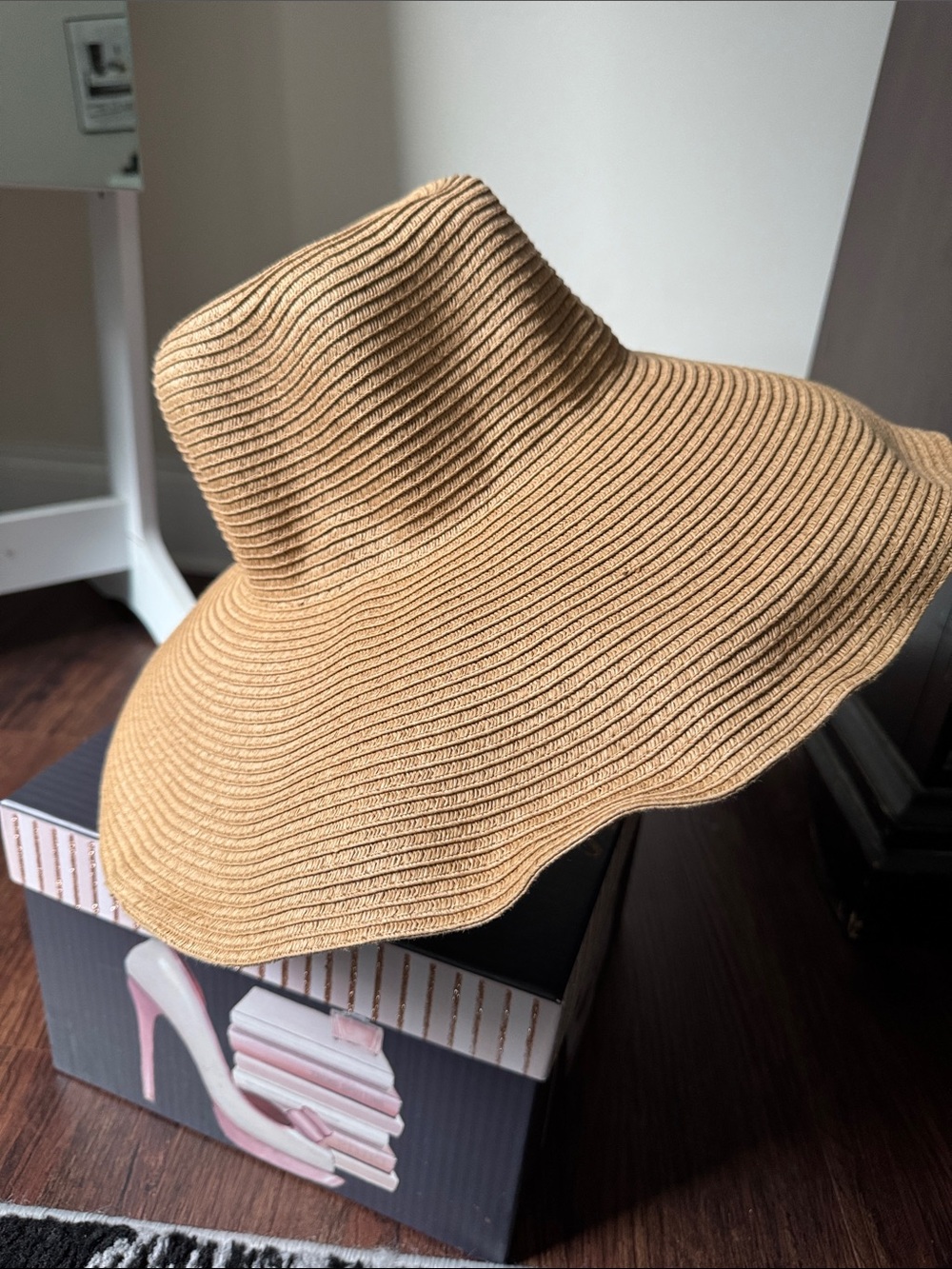 Wide Brim Sun Hat - Tan - Picture 2 of 7